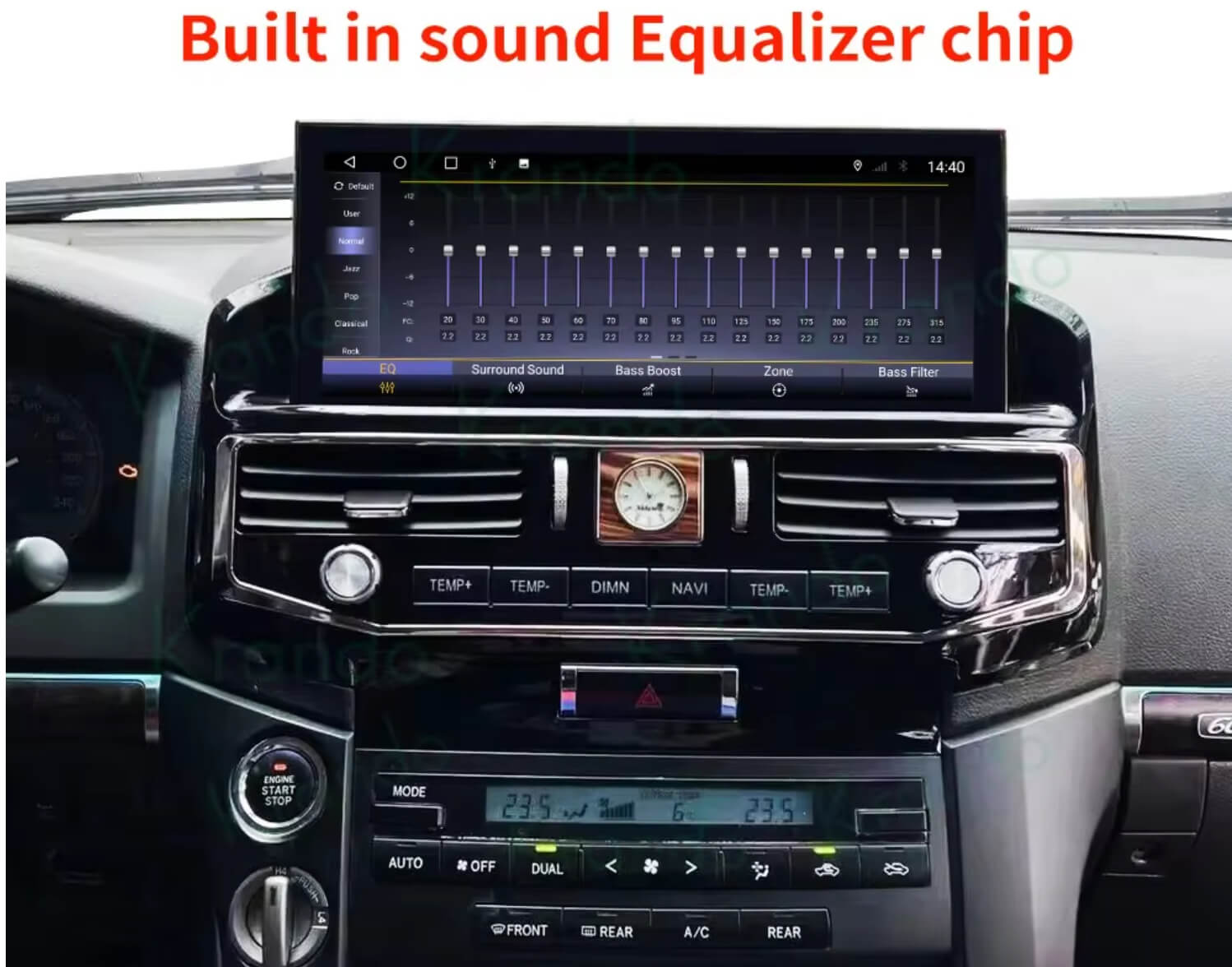 Toyota Landcruiser 2007-2015 200 Series LC200 GPS Wireless Apple CarPlay Android Auto Stereo Radio