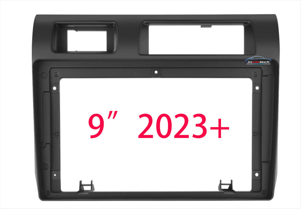 Toyota Landcruiser 2023+ LC70 76 78 79 Series stereo facia suit both 9 inch android and 7 inch Double din 2 din fascia frame