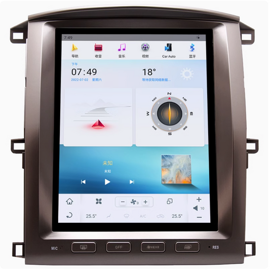 Toyota Landcruiser 99-06 100 Series LC100 LC105 12.8" GPS Wireless Apple CarPlay Android Auto Stereo Radio