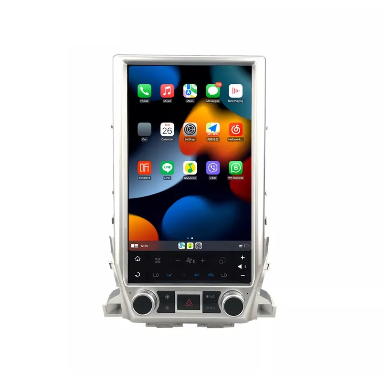 Toyota Landcruiser LC200 2015-2023 13.6" Vertical screen GPS Wireless Apple CarPlay Android Auto Stereo Upgrade