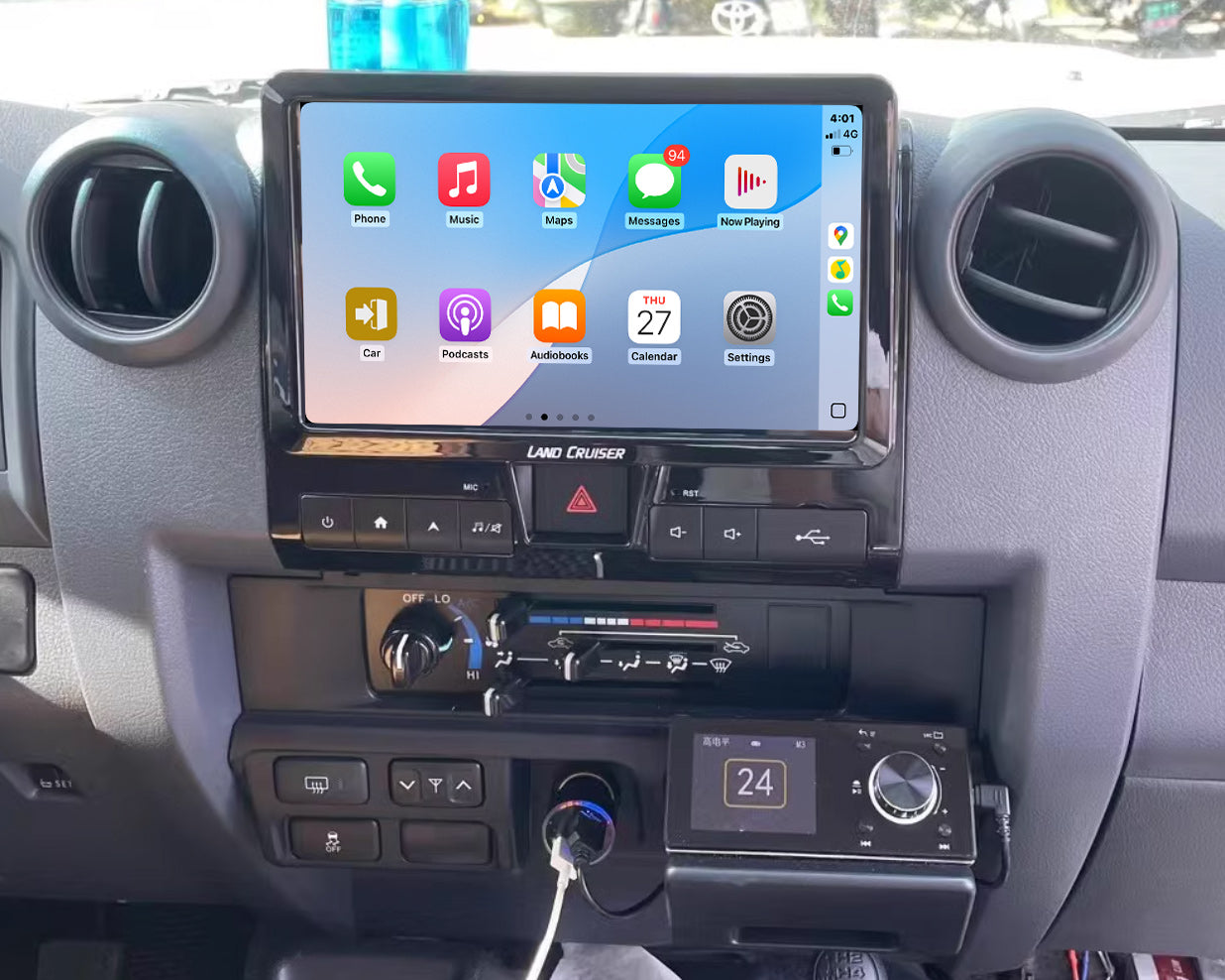 Toyota Landcruiser LC 70 76 78 79 Series 10" GPS Infotainment System Wireless CarPlay Android Auto