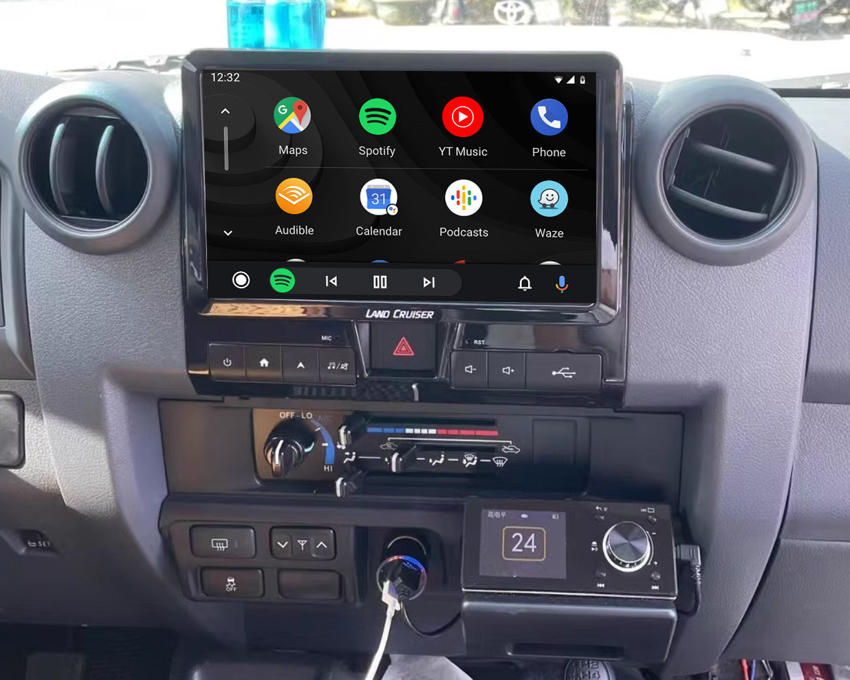 Toyota Landcruiser LC 70 76 78 79 Series 10" GPS Infotainment System Wireless CarPlay Android Auto