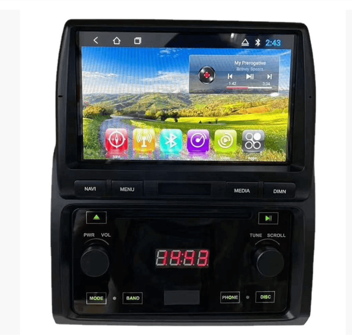 Toyota Landcruiser LC 70 76 78 79 Series 9" CD/DVD player Infotainment Wireless CarPlay Android Auto