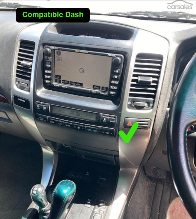 Toyota Prado 120 Series 2003-2009 10.4" Vertical Screen Wireless Apple CarPlay Android Auto Stereo Radio