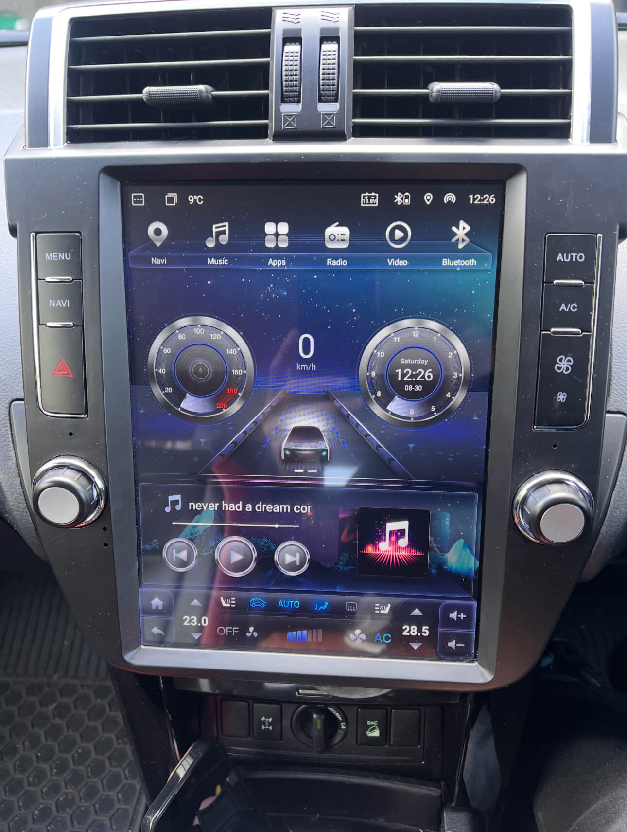 Toyota Prado 150 09-13 12.1" tesla Screen GPS Wireless Apple CarPlay Android Auto Stereo