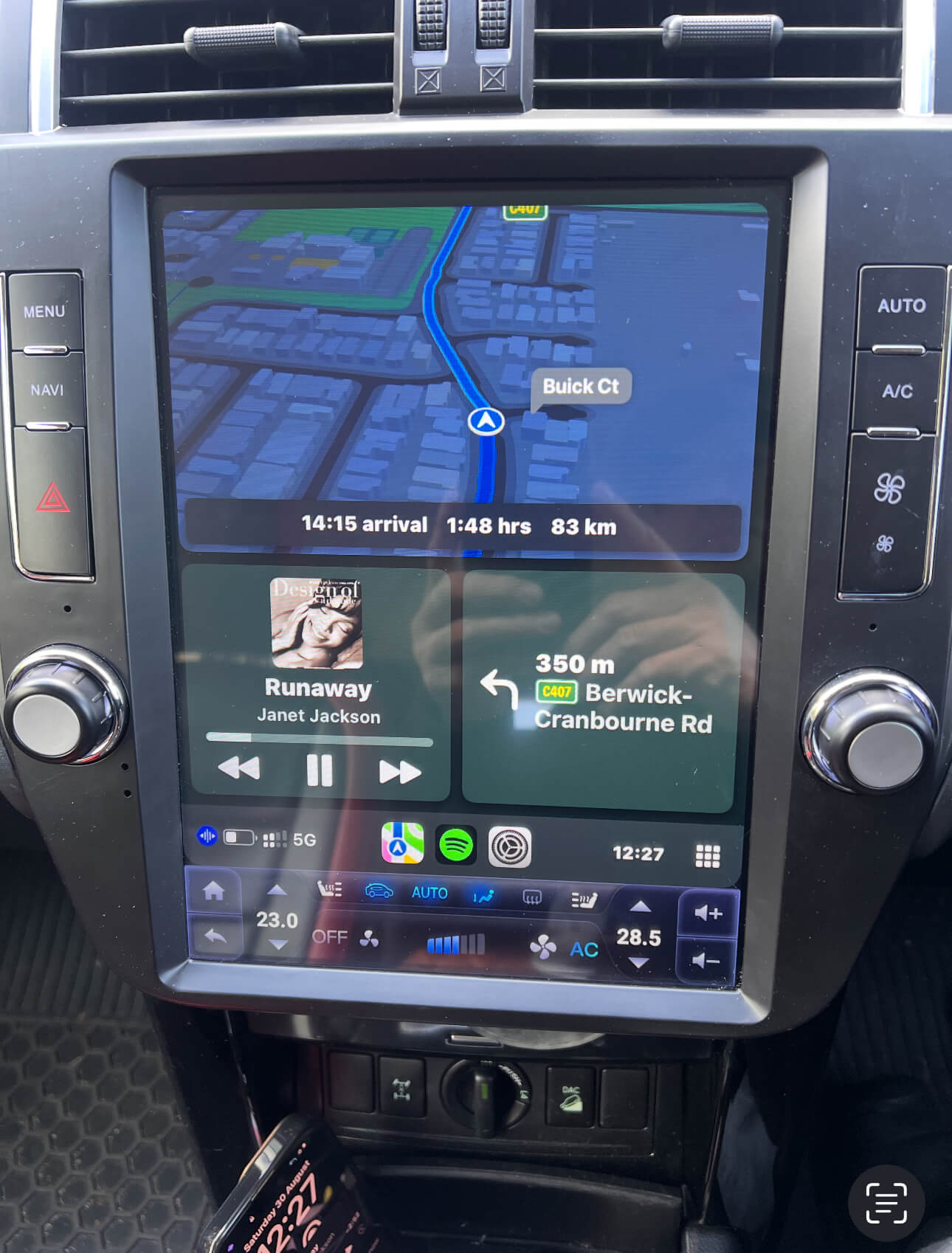 Toyota Prado 150 09-13 12.1" tesla Screen GPS Wireless Apple CarPlay Android Auto Stereo