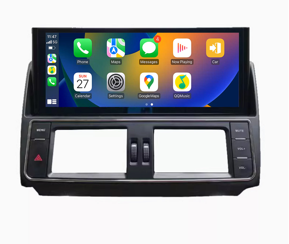 Toyota Prado 150 Series 09-13 12.3" Horizontal Screen Wireless Apple CarPlay Android Auto Stereo Tesla style