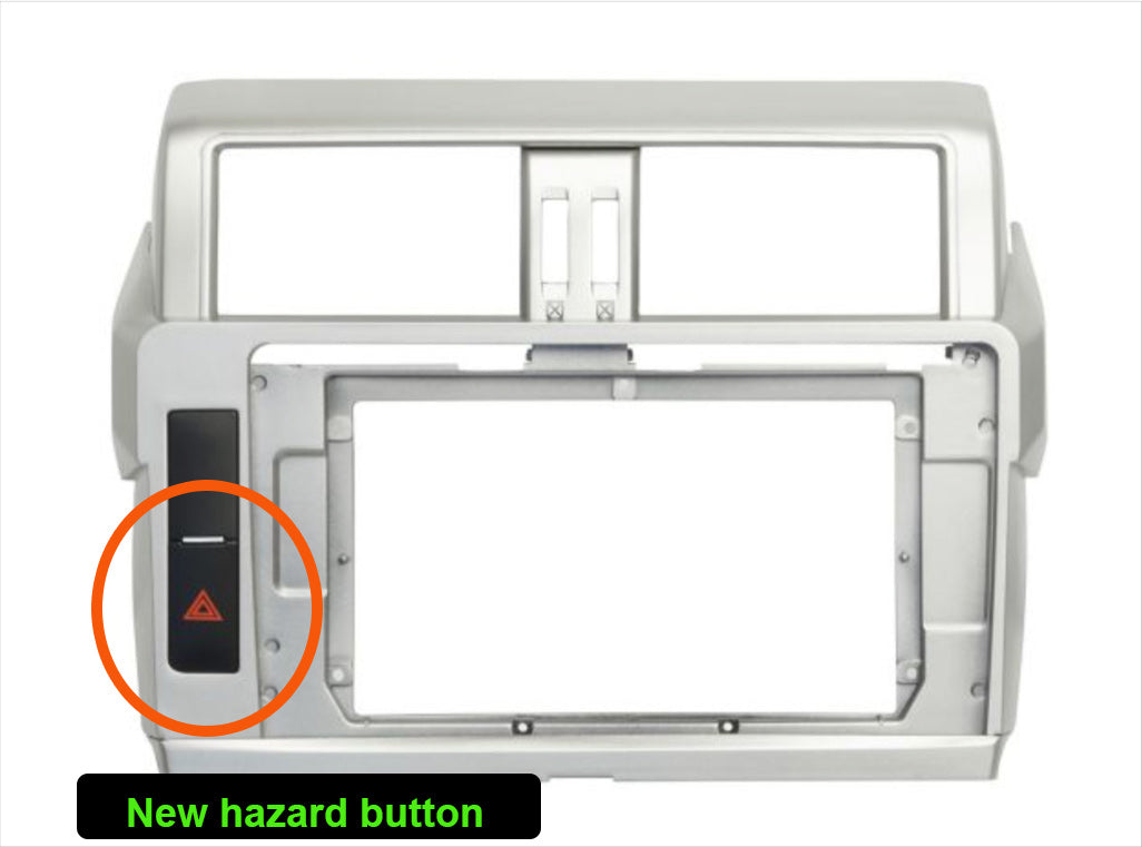 Toyota Prado 2014-2018 150 Series  stereo facia suit both 9 inch android and 7 inch Double din 2 din fascia frame