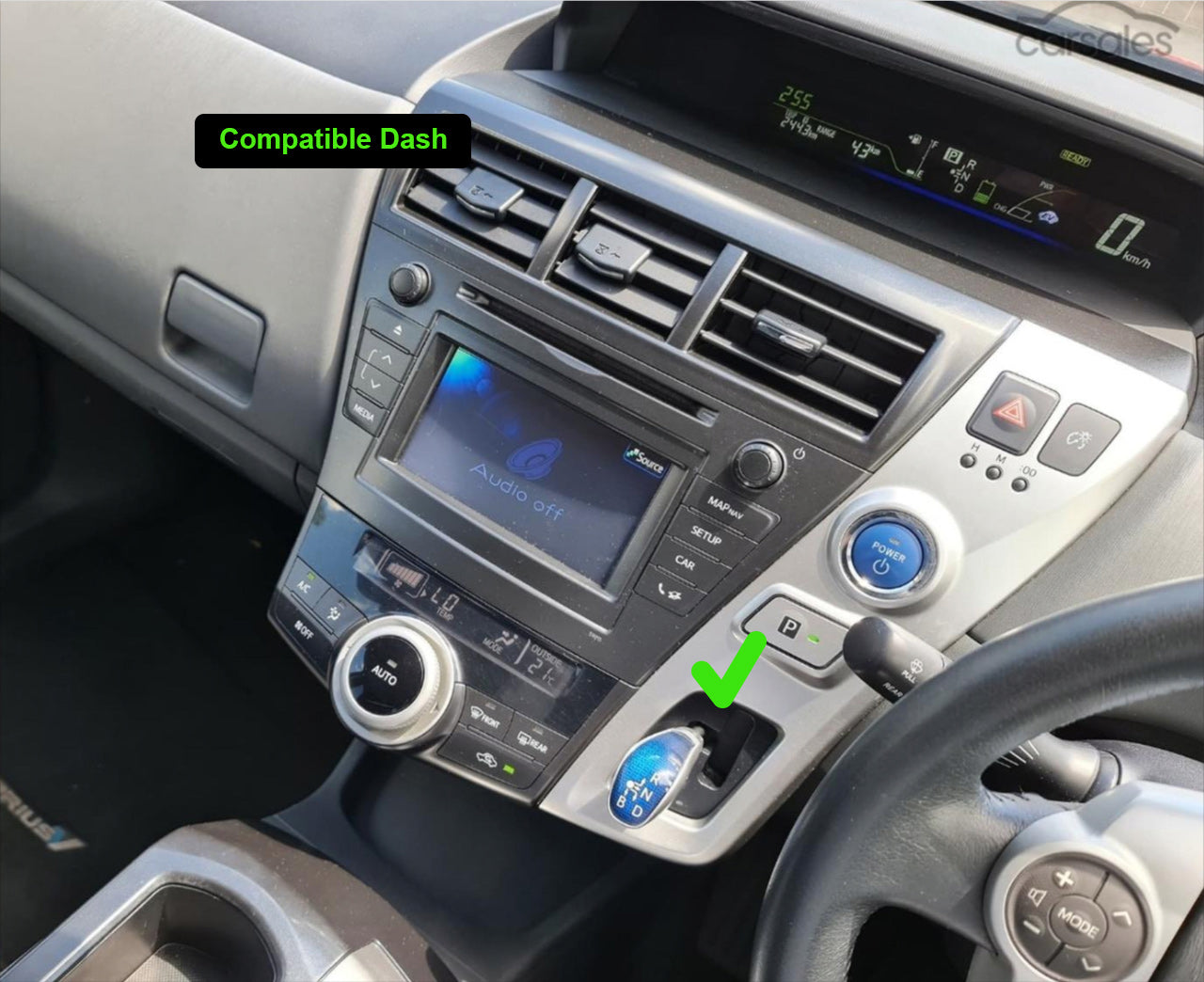 Toyota Prius V 2012-2021 9" GPS Wireless Apple CarPlay Android Auto Stereo