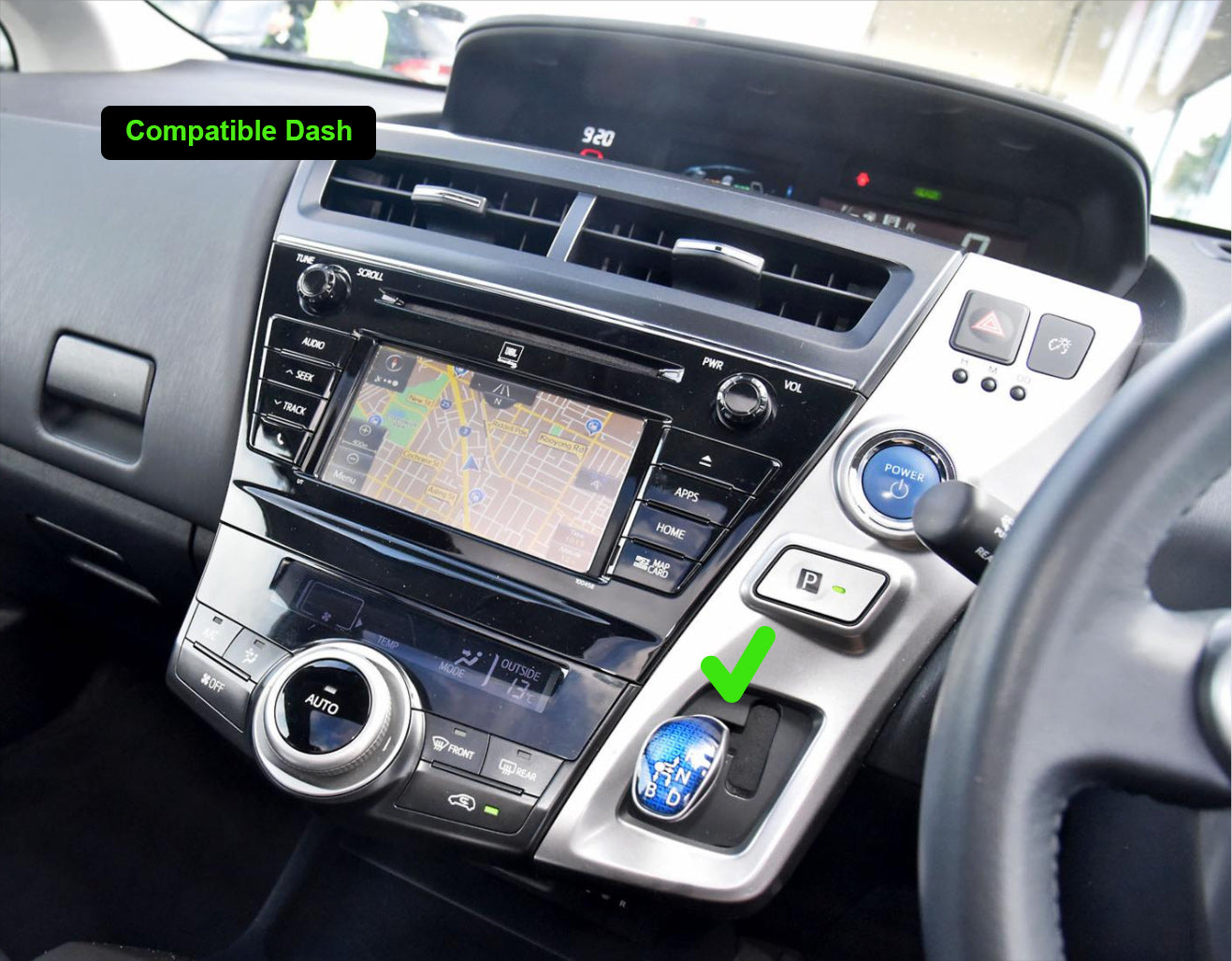 Toyota Prius V 2012-2021 9" GPS Wireless Apple CarPlay Android Auto Stereo