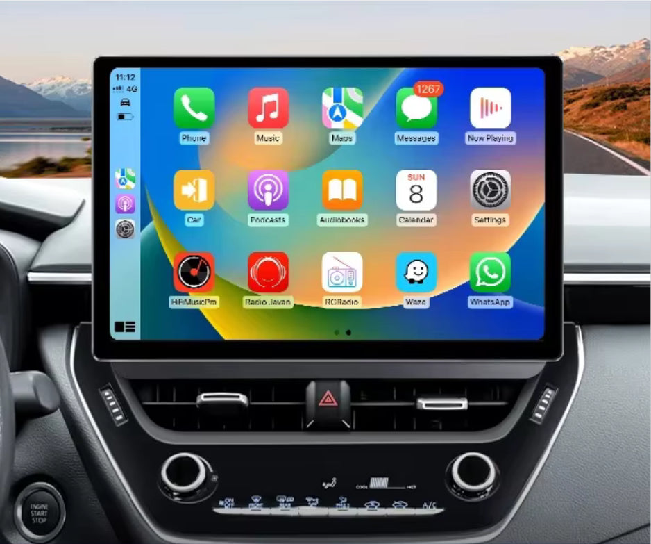 Toyota Rav4 18-23 13.3" GPS Bluetooth Wireless Apple CarPlay Android Auto Stereo Support JBL