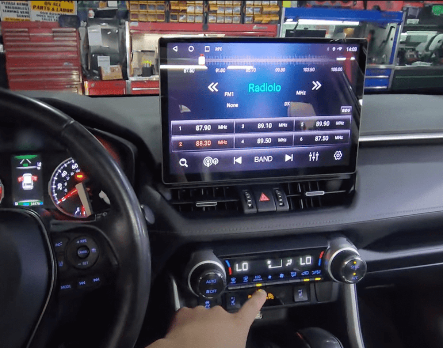 Toyota Rav4 18-23 13.3" GPS Bluetooth Wireless Apple CarPlay Android Auto Stereo Support JBL