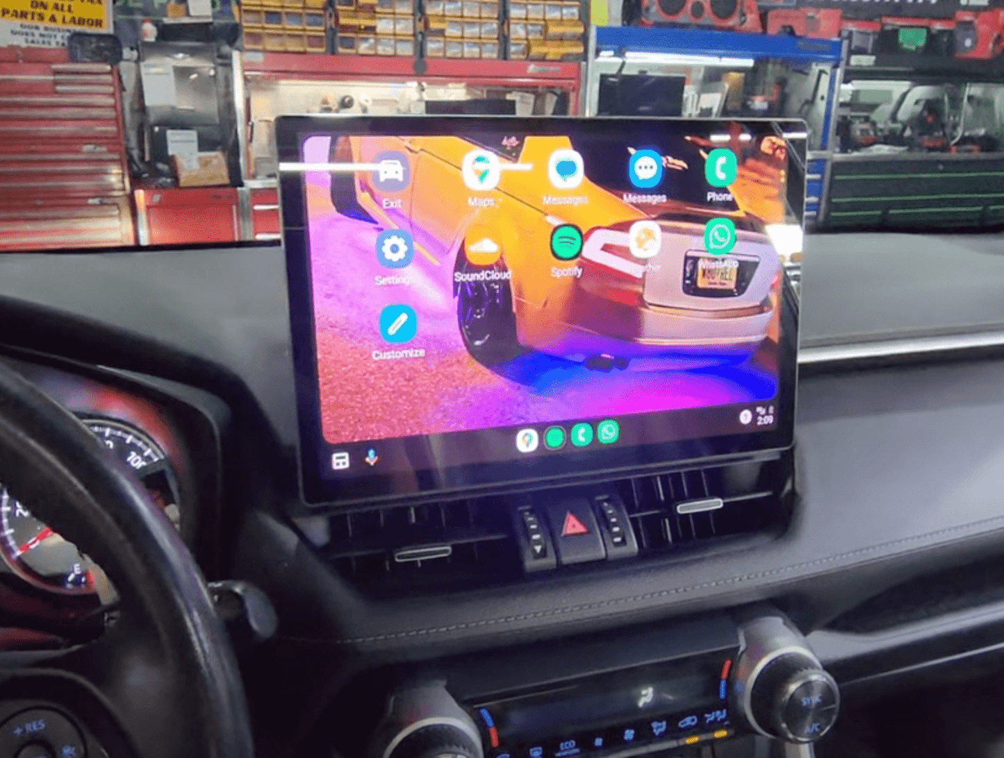 Toyota Rav4 18-23 13.3" GPS Bluetooth Wireless Apple CarPlay Android Auto Stereo Support JBL