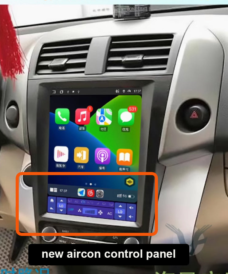Toyota Rav4 2005-2011 12.1" Vertical Screen GPS Wireless Apple CarPlay Android Auto Stereo Radio