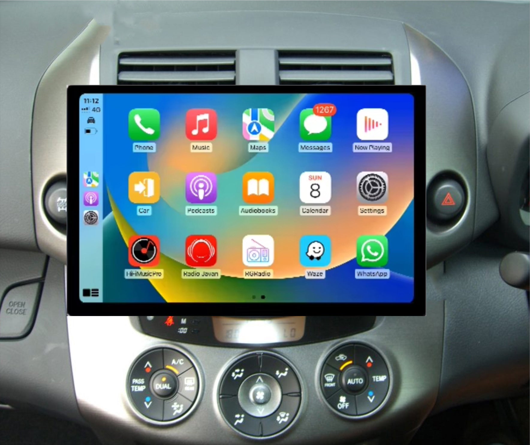 Toyota Rav4 2005-2011 13.3" GPS Bluetooth Wireless Apple CarPlay Android Auto Stereo Support JBL