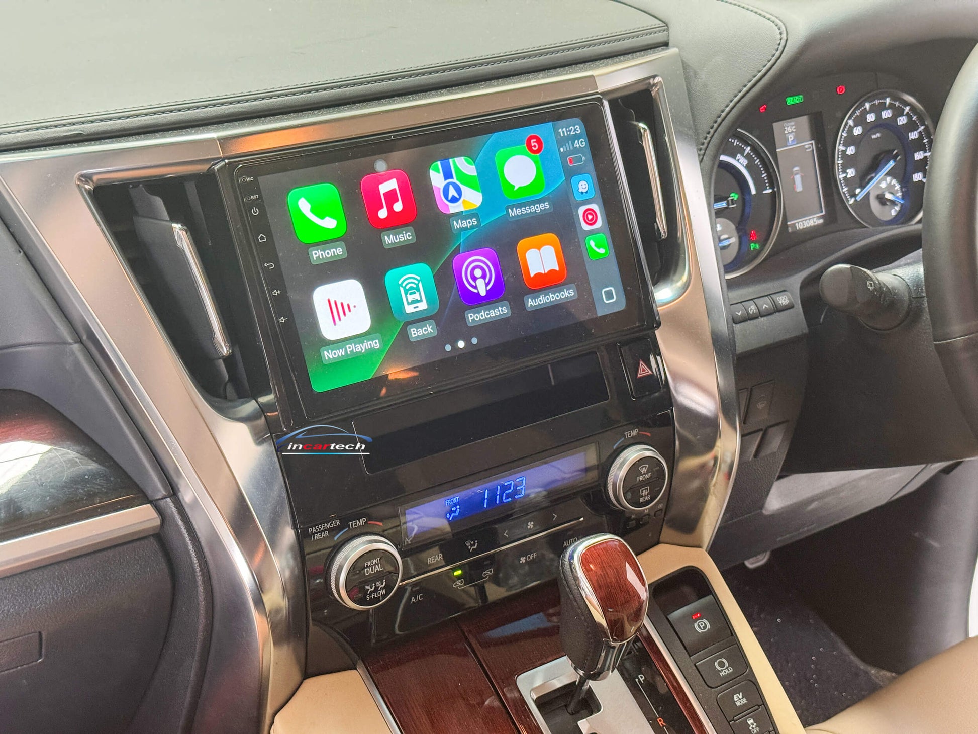 Toyota Vellfire 2015+ 10" Touchscreen GPS wireless CarPlay Android Auto HeadUnit screen