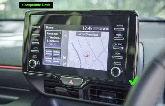 Toyota Yaris 2019-2025 GPS Bluetooth Wireless Apple CarPlay Android Auto Stereo