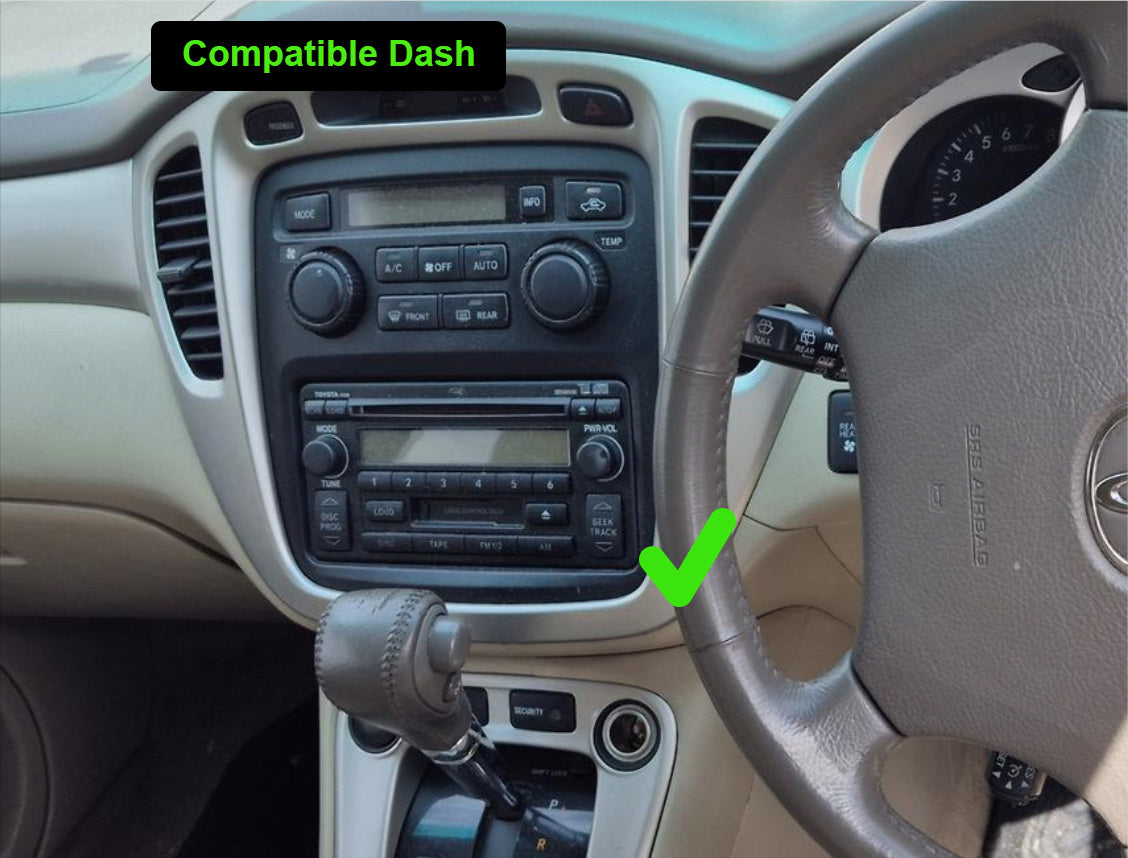 Toyota kluger 03-06 stereo facia 9 inch android  Double din 2 din fascia frame surround,Toyota Kluger 2003-2008 10" GPS Bluetooth Apple CarPlay Android Auto Stereo