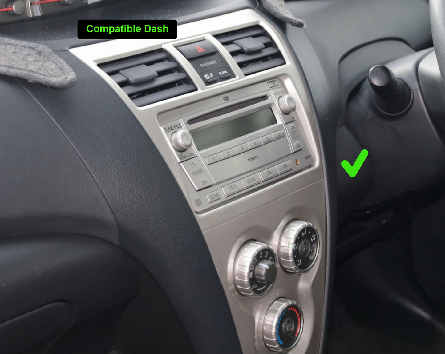 Toyota yaris 2005-2013 sedan stereo facia suit both 9 inch android and 7 inch Double din 2 din fascia frame