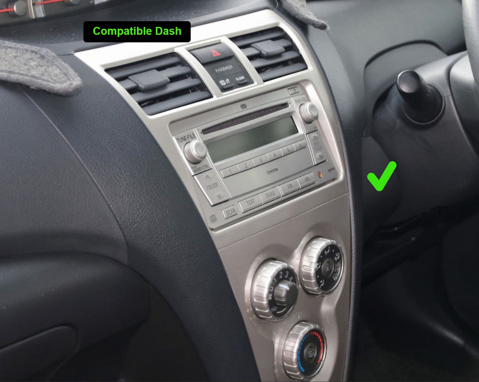 Toyota yaris 2005-2013 sedan stereo facia suit both 9 inch android and 7 inch Double din 2 din fascia frame