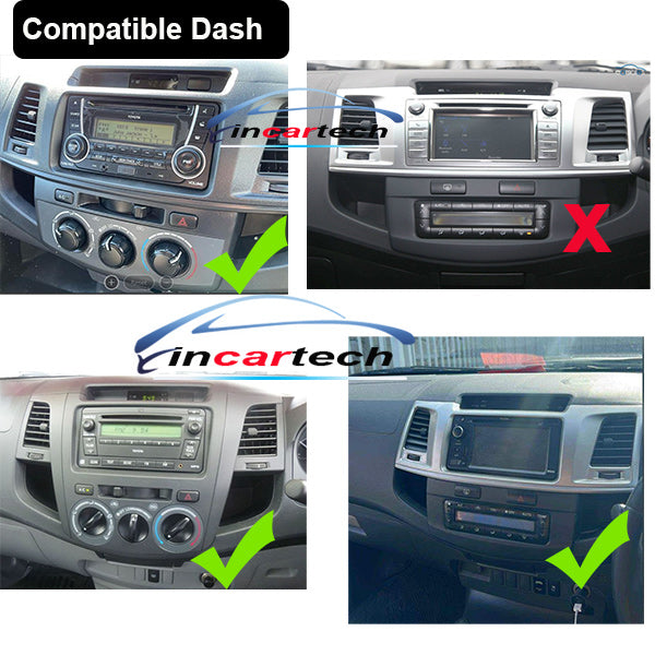 Toyota Hilux 2004-2015 7" GPS Wireless Apple CarPlay Android Auto Stereo Radio