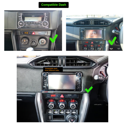 Toyota 86 2012-2022 9" stereo GPS upgrade Wireless Apple Carplay Android auto