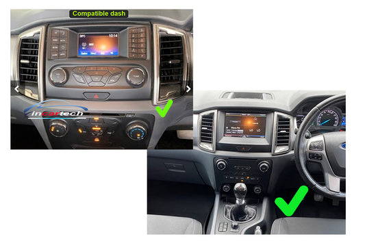 Ford Everest 2015-2022 Wireless Apple CarPlay Android Auto Stereo Black Facia stereo