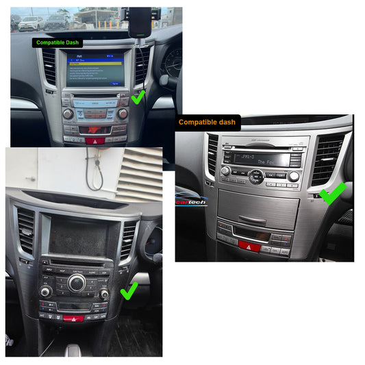 Subaru Liberty 2009-2014 9“ GPS Bluetooth Wireless Apple CarPlay Android Auto Stereo