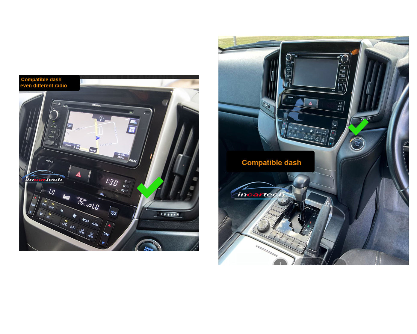 Toyota Landcruiser LC200 15-24 12.1" Tesla style Screen Wireless Apple CarPlay Android Auto Stereo Upgrade