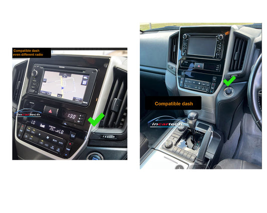 Toyota Landcruiser LC200 15-24 12.1" Tesla style Screen Wireless Apple CarPlay Android Auto Stereo Upgrade