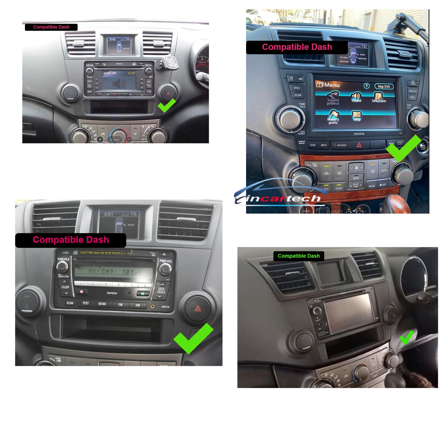 Toyota Kluger 2008-2015 12.1" GPS Wireless Apple CarPlay Android Auto Stereo Radio