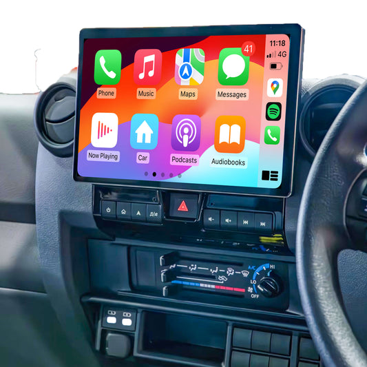 Toyota Landcruiser LC 70 76 78 79 Series 11.8" GPS Infotainment System Wireless CarPlay Android Auto