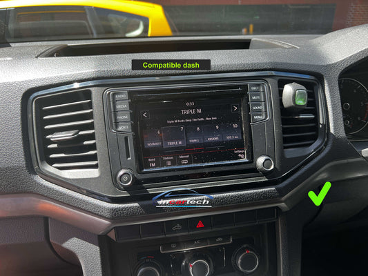 Volkswagen VW Amarok 2017-2022 stereo facia 9 inch android Double din 2 din fascia frame surround