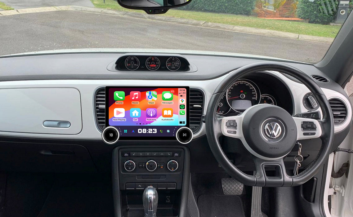 Volkswagen VW Beetle 10.1" 10-16  GPS Infotainment Wireless CarPlay Android Auto dual knob control