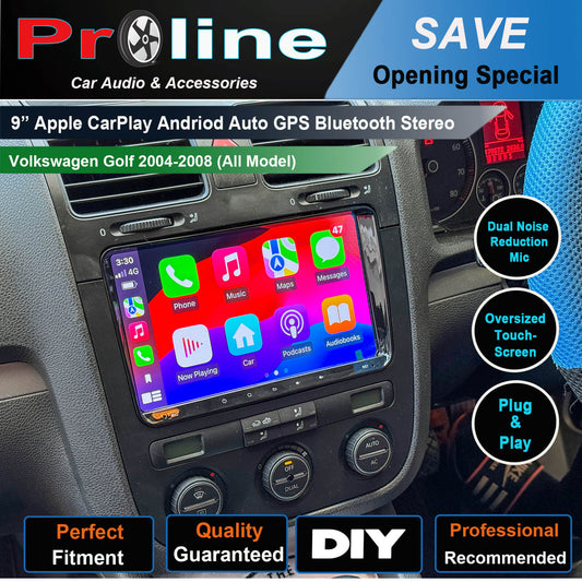 Volkswagen VW Golf 04-09 MK5 Infotainment Wireless Apple CarPlay GPS Stereo