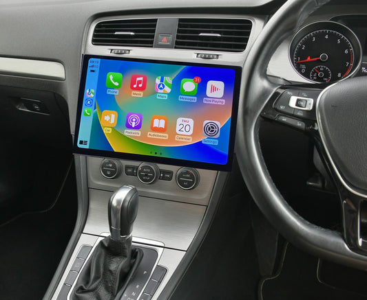 Volkswagen VW Golf 13-20 mk7 GTI 13.3" Tesla style Infotainment Wireless Apple CarPlay GPS Stereo