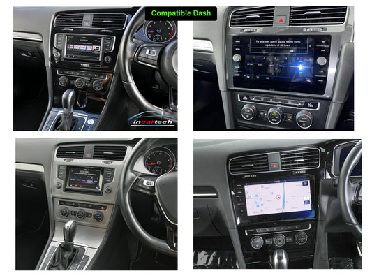 Volkswagen VW Golf 13-20 mk7 GTI 13.3" Tesla style Infotainment Wireless Apple CarPlay GPS Stereo