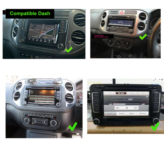 Volkswagen VW Tiguan 08-16 9.7" Tesla style GPS Infotainment Wireless CarPlay Android Auto StereoVolkswagen VW Tiguan 08-16 10" GPS Infotainment Wireless CarPlay Android Auto Stereo