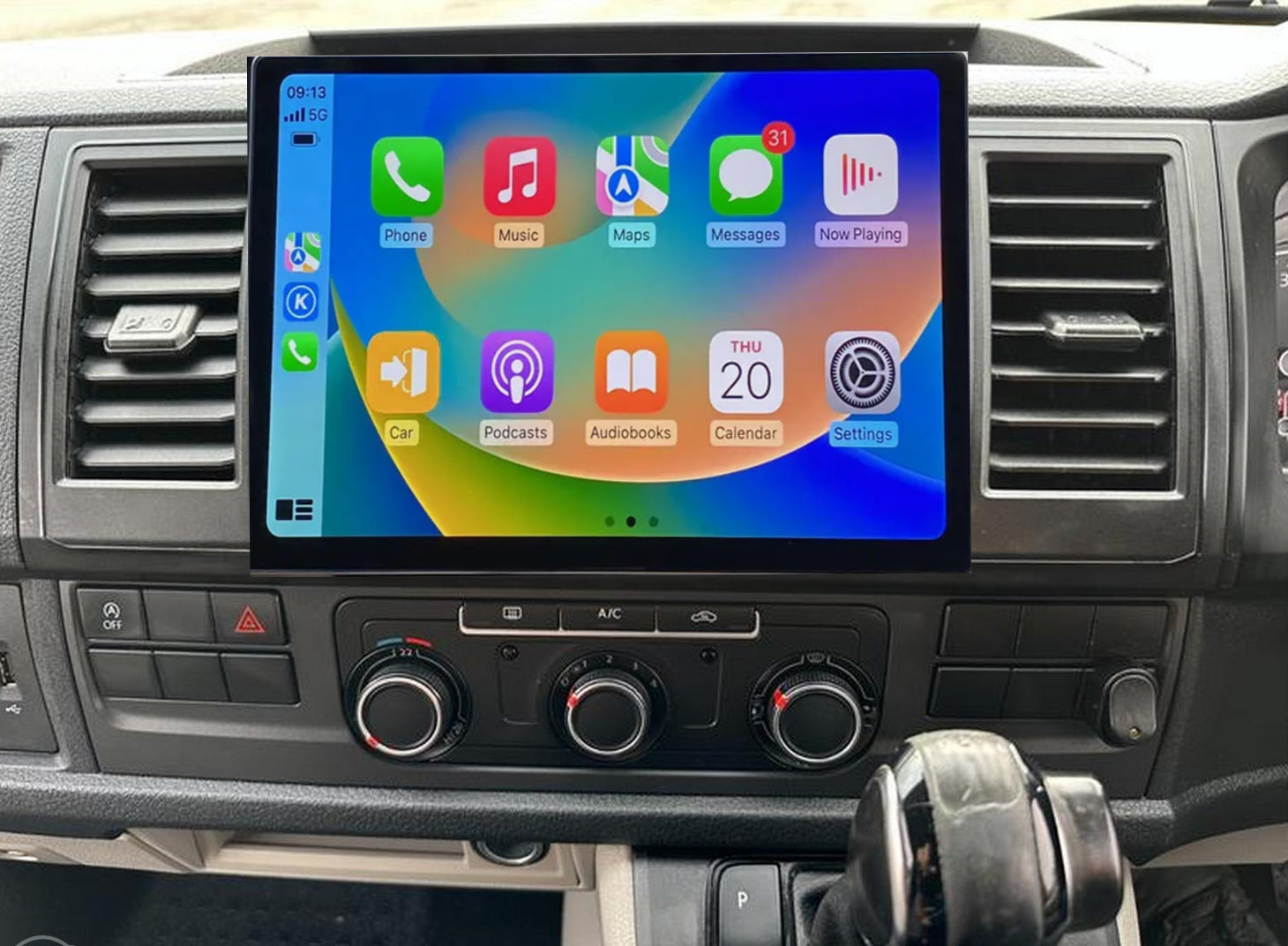 Volkswagen VW Transporter T5 T6 04-19 13.3" Tesla Style GPS Infotainment Wireless CarPlay Android Auto