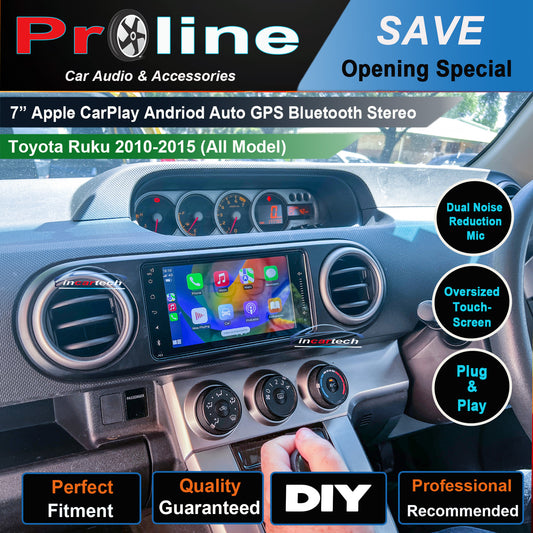 Toyota Rukus 2006-2015 GPS Bluetooth Wireless Apple CarPlay Android Auto Stereo Radio