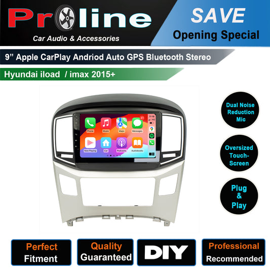 Hyundai imax 2015-2022 Aftermarket stereo 9" GPS BT wireless CarPlay Android Auto Radio