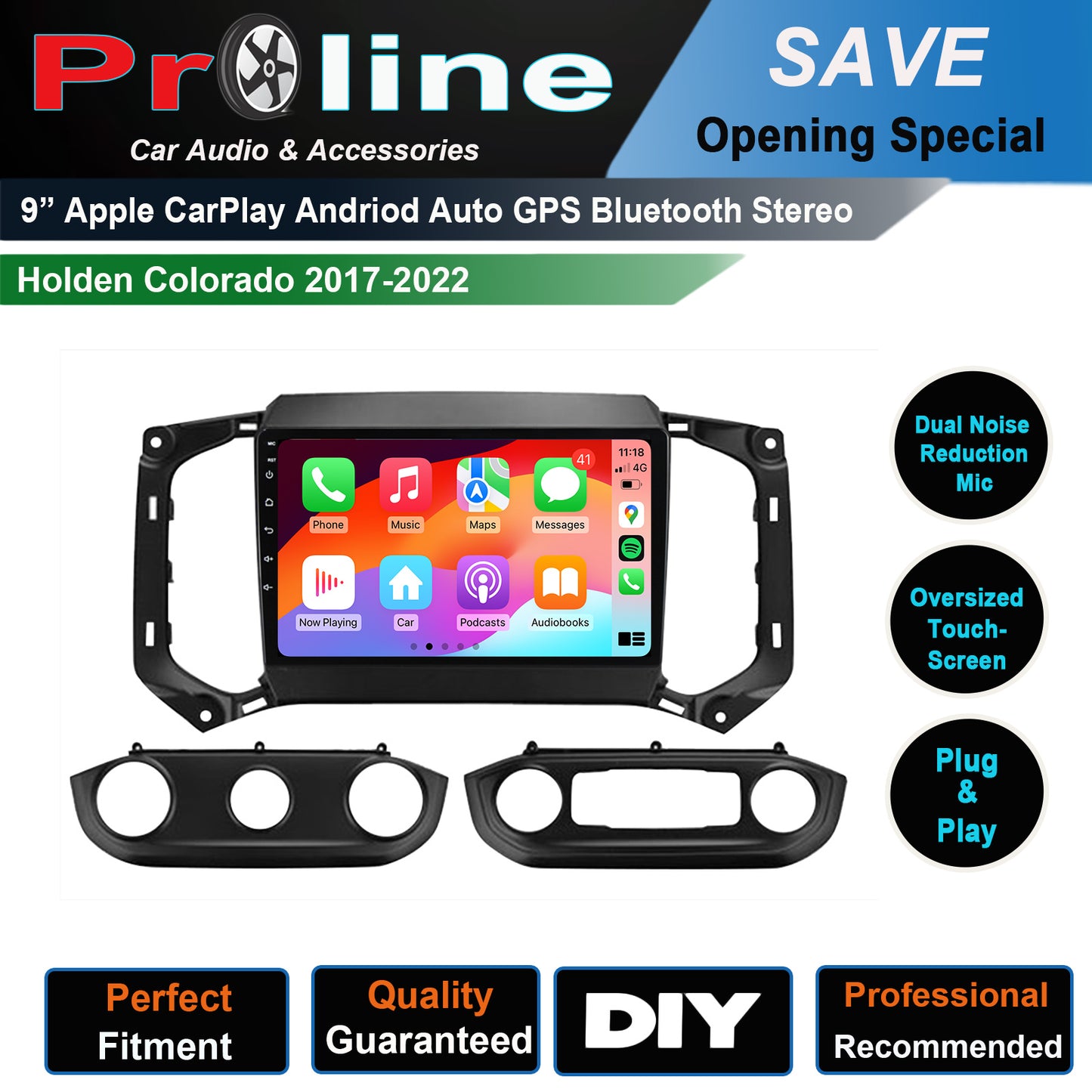 Holden Colorado Z71 LS LT LTZ Wireless wired Apple Carplay Android Auto Headunit Radio upgrade