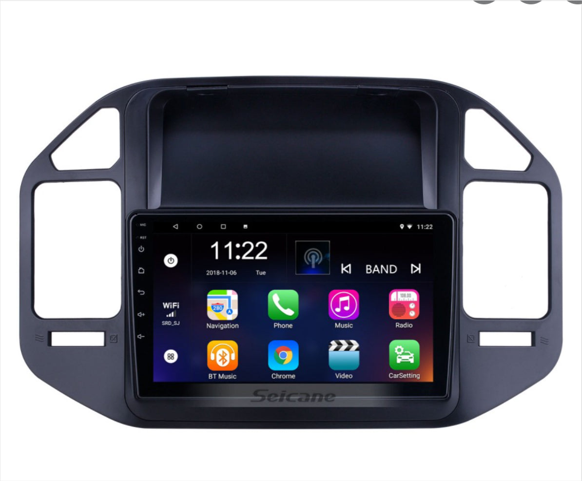 Mitsubishi Pajero 2001-2006 GPS Bluetooth Stereo Wireless Apple Carplay Headunit