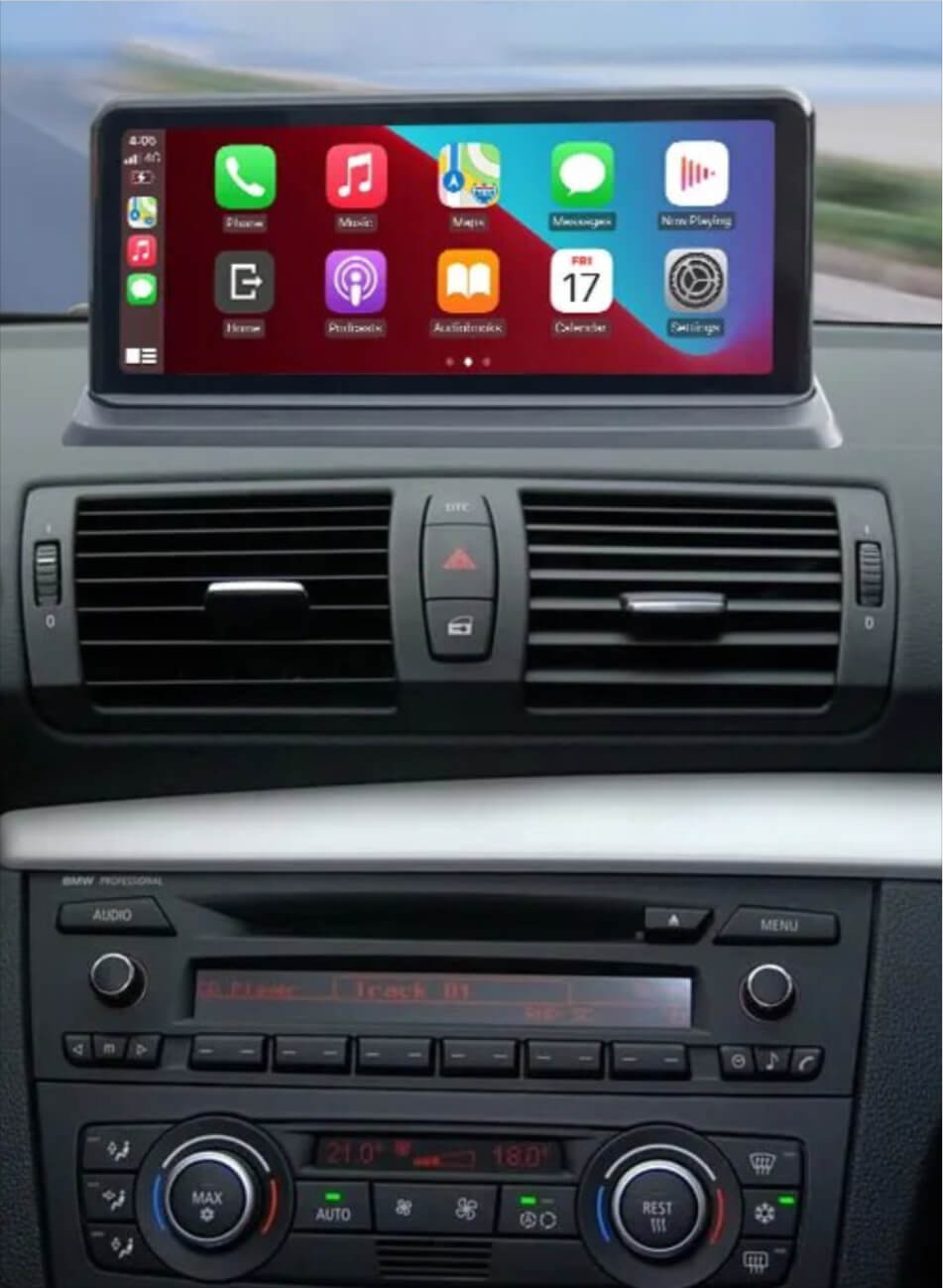 10.25 inch BMW 1 Series (E81/E82/E87/E88) 2004-2013 radio GPS Aftermarket wireless CarPlay Android Auto Head Unit Navigation Car stereo