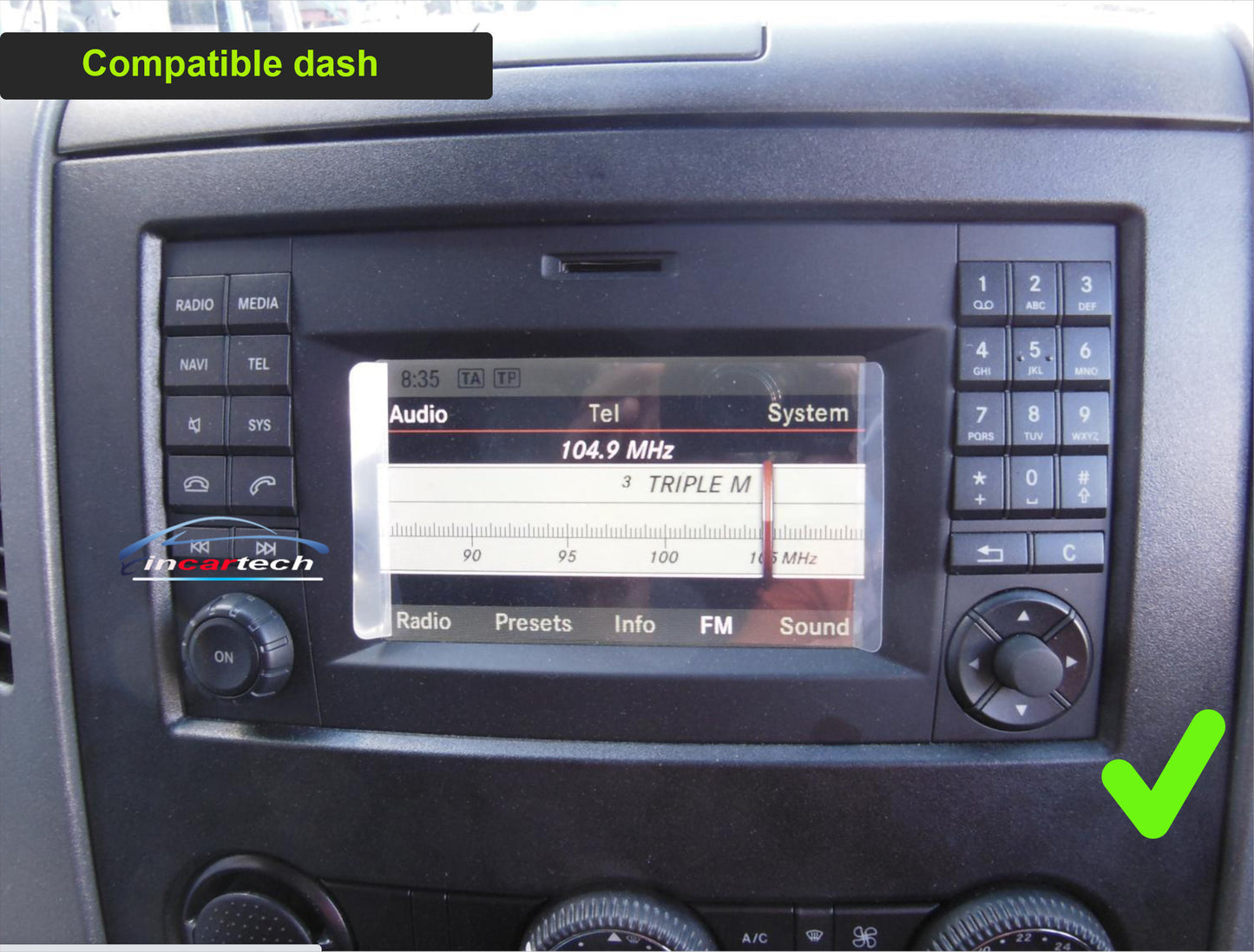 Mercedes Benz Vito W639 9 inch touchscreen aftermarket screen upgrade Car stereo wireless Carplay and wireless android auto 2006-2014 