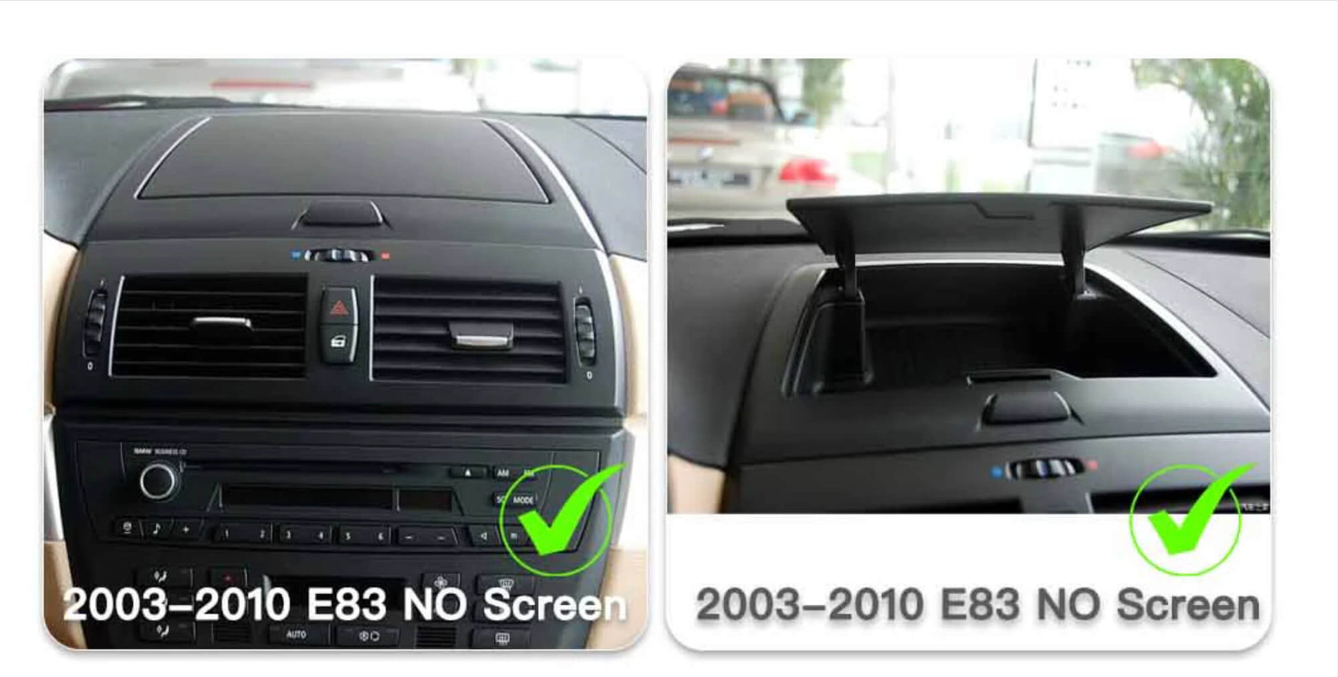 BMW x3 2004-2009（E83) 10.25 inch touchscreen aftermarket screen upgrade Car stereo wireless Carplay and wireless android auto