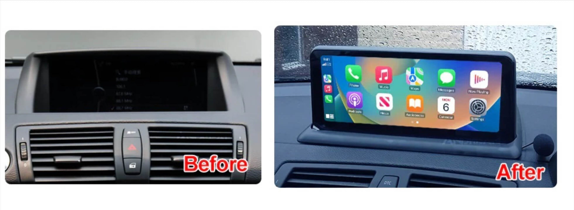 10.25 inch BMW 1 Series (E81/E82/E87/E88) 2004-2013 radio GPS Aftermarket wireless CarPlay Android Auto Head Unit Navigation Car stereo