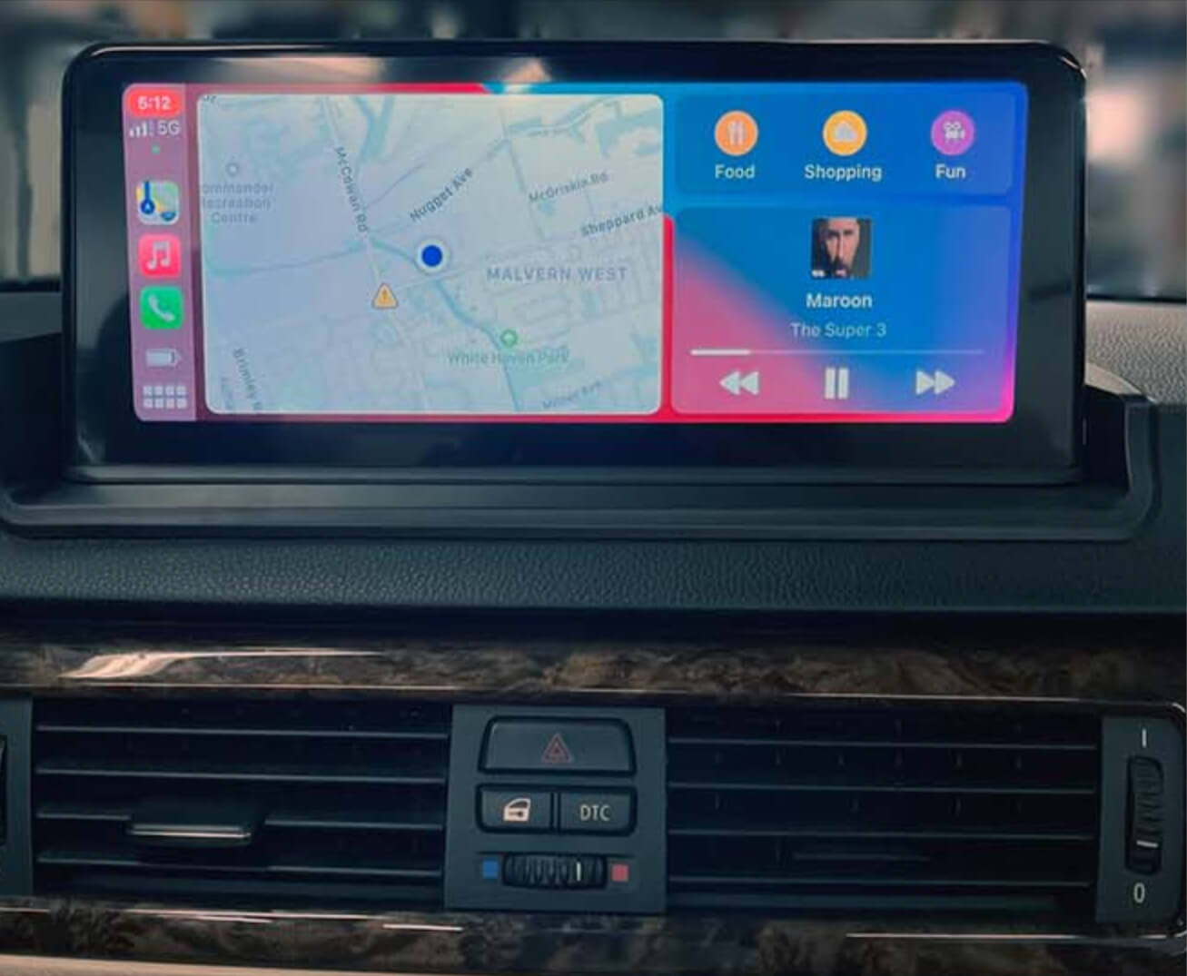 10.25 inch touchscreen BMW 3 Series 2006-2012 (E90 E91 E92 E94) aftermarket screen upgrade Car stereo wireless Carplay and wireless android auto