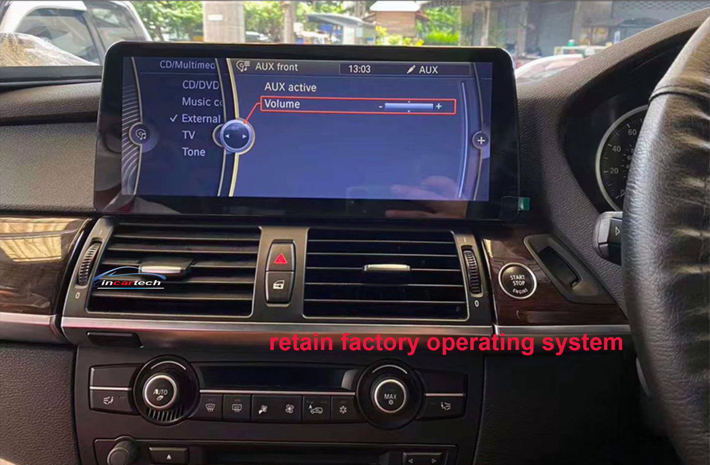 BMW x6  2007-2017（E71) 12.3 inch touchscreen aftermarket screen upgrade Car stereo wireless Carplay and wireless android auto