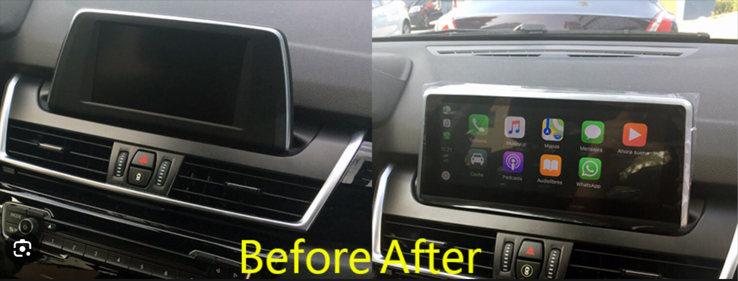 10.25 inch touchscreen BMW 2 Series F45 F46 2012-2017 aftermarket screen upgrade Car stereo wireless Carplay and wireless android auto